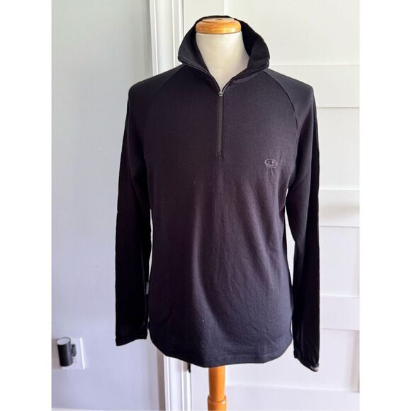 Icebreaker Bodyfit 260 1.4 Merino Wool Pullover. Size XL. Black. - Picture 8 of 8